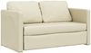 vidaXL Bodensofa mit Schlaffunktion Creme 112x174x55 cm Kunstleder 353974 Bild 4
