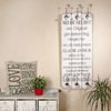 Wandgarderobe 100x40cm Sei Du Selbst 6 Kleiderhaken Flurpaneel Holz Deko Eingang Bild 3
