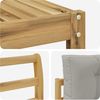 vidaXL Outdoor-Sofagarnitur 4 pcs Weiß und Hellgrau Polyester 3386270 Bild 5