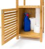 Relaxdays Badregal mit Tür, Bambus natur, 110 x 33 x 36,5 cm Bild 4