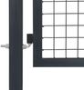 vidaXL Gartentor mit Pfosten Stahl 350×140 cm Anthrazit 144401 Bild 5