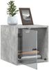 vidaXL Nachttisch mit Glastür Betongrau 35x37x35 cm 836468 Bild 5