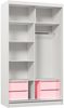 Beautysofa Kleiderschrank Helix (Garderobe mit Scharniertüren, mit Spiegel, schwarzes / weißes / graues / artisan) mit Lamellen Bild 2
