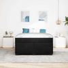 vidaXL Bettrahmen mit Matratze Schwarz 160 x 200 cm Stoff 3399298 Bild 3