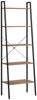 vidaXL Standregal mit 5 Böden Dunkelbraun und Schwarz 56x35x174 cm 336368 Bild 2