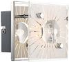 2er Set LED Wandlampe, Kristalle, Glas mit Muster, Chrom, H 10 cm Bild 4