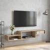 vidaXL Wandmontierter TV-Schrank Wandhalterung Sonoma-Eiche 8005991 Bild 4