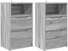vidaXL Nachttische 2 pcs Graues Sonoma 40 x 30 x 467 cm Holzwerkstoff 888920 Bild 2