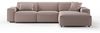 KAWOLA Sofa RANI Ecksofa Cord rosa Recamiere rechts 71 x 189 x 299 cm Bild 3