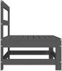 vidaXL Garten-Mittelsofa Grau Massivholz Kiefer 825480 Bild 5