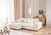 S-Style Möbel Ecksofa Mollis mit Schlaffunktion und Bettkasten aus Plüschcord, mit Wellenfederung Bild 2