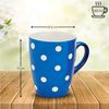 matches21 HOME & HOBBY Tasse Kaffeetassen Punkte-Dekor Bunt, 4er Set, für 250 ml, 4-tlg, Porzellan, Dopamin Deko Kaffeebecher für Tee & Cappuccino Bild 2