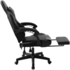 Delman Bürostuhl Gaming Stuhl Gaming Sessel Ergonomischer Gamer Stuhl mit Fußstütze Kopfstütze Gaming Chair 0060 Grau Bild 4