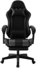 Delman Bürostuhl Gaming Stuhl Gaming Sessel Ergonomischer Gamer Stuhl mit Fußstütze Kopfstütze Gaming Chair 0060 Grau Bild 2