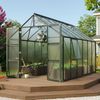Vitavia Gewächshaus Olymp 9900 257x386 cm HKP 6mm smaragd + Fundamentsrahmen Bild 2