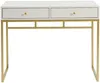 Vente-unique - CODENIO Konsole Holz, Platte Weiß - B 48 cm x H 78 cm x L 100 cm Bild 3