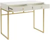 Vente-unique - CODENIO Konsole Holz, Platte Weiß - B 48 cm x H 78 cm x L 100 cm Bild 4