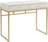 Vente-unique - CODENIO Konsole Holz, Platte Weiß - B 48 cm x H 78 cm x L 100 cm Bild 2