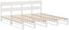 vidaXL Massivholzbett ohne Matratze Weiß 180x200 cm Kiefernholz 3302304 Bild 3