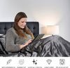 Cozyor Bettwäsche Satin glänzend 135x200, 155x200, 155x220, 200x200cm mit Reißverschluss, Satin, anthrazit Nebula, 3 teilig, glänzend Satin, Bettbezug + Kissenbezug 40x80, besonders weich Bild 3