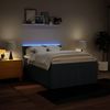vidaXL Boxspringbett mit Matratze Blau 140x190 cm Stoff 3289383 Bild 4