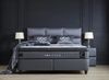 abc bedding Boxspringbett HAMILTON Voll-orthopädisches Komfortbett in Anthrazit, Funktionsbett mit Bettkasten, inkl. 2 Nachttischen Bild 5
