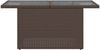 vidaXL Gartentisch mit Glasplatte Braun 100x55x73 cm Poly Rattan 366208 Bild 5