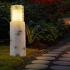 2er Set LED Solarlampe, Baumstamm, Glas, Akku, H 43,5 cm Bild 5