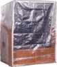 MR. DEKO Strandkorb-Schutzhülle PVC M – Transparent, UV-stabil & wetterfest, für 2-Sitzer (Passend für alle 2-Sitzer Strandkörbe bis 120 cm Breite, 1-St), Abdeckplane PE-Gewebe mit Reißverschlüssen & Zugband Bild 3