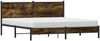 vidaXL Metallbett ohne Matratze Räuchereiche 180x200 cm 3301377 Bild 3
