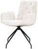 KAWOLA Stuhl NEW CHARME Drehstuhl Esszimmersessel Cord weiß 87 x 66 x 59 cm Bild 3