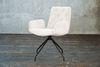 KAWOLA Stuhl NEW CHARME Drehstuhl Esszimmersessel Cord weiß 87 x 66 x 59 cm Bild 2