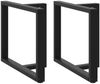 vidaXL Esstischbeine T-Form 2 Stk. Schwarz 90x35x(72-73) cm Stahl 4013064 Bild 1
