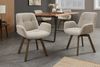 riess-ambiente Polsterstuhl BALTIC taupe/braun - Bouclé, Eiche-Massivholz, 360° drehbar, Armlehnen (Einzelartikel, 1 St), Weicher Tweed-Stuhl - ideal für Ess-, Wohn- & Schlafzimmer oder Office Bild 3