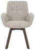 riess-ambiente Polsterstuhl BALTIC taupe/braun - Bouclé, Eiche-Massivholz, 360° drehbar, Armlehnen (Einzelartikel, 1 St), Weicher Tweed-Stuhl - ideal für Ess-, Wohn- & Schlafzimmer oder Office Bild 4