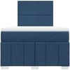 vidaXL Boxspringbett mit Matratze Blau 120x200 cm Stoff 3291634 Bild 4