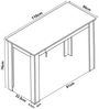 VCM Esstisch Esal 918344 Sonoma-Eiche H. 76 x B. 110 x T. 50 cm Bild 3