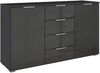OTTO home Kombikommode Sideboard Schubladenkommode AGORDO mit Dekor- oder Hochglanzfront (in zwei Griff-Farben, Breite 120 cm), vier große Schubladen, mit insgesamt 4 Einlegeböden MADE IN GERMANY Bild 5