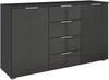 OTTO home Kombikommode Sideboard Schubladenkommode AGORDO mit Dekor- oder Hochglanzfront (in zwei Griff-Farben, Breite 120 cm), vier große Schubladen, mit insgesamt 4 Einlegeböden MADE IN GERMANY Bild 4
