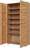 Home affaire Mehrzweckschrank VETRO Mehrzweckschrank, 7 Fächer, Griffmulden, 5variable einlegeboden Eiche B/T/H:100/40/190cm,Fronten Massivholz, Kopus Melamin,Griffmulden Bild 2