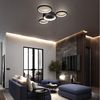 ZMH LED Deckenleuchte Wohnzimmerlampe Schwarz/Weiß dimmbar mit Fernbedienung Modern, LED fest integriert, 3000-6500k, 52W für Schlafzimmer Wohnzimmer Esszimmer Kinderzimmer Bild 3