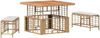 vidaXL Garten Essgruppe mit Kissen 3 pcs Natur und Weiß 42026757 Bild 2