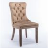 ANYSUN Esszimmerstuhl 2er-Set Esszimmerstühle,Samt Chesterfield, bis 130 kg, French Style (Polsterstühle mit Knopfheftung & Ziernieten, Massivholz Rubberwood), für Esszimmer,Wohnzimmer oder als Akzentstuhl in anderen Bereichen Bild 4
