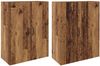 vidaXL Wandschrank 2 pcs Altholz 69,5 x 34 x 90 cm Holzwerkstoff 3394551 Bild 2