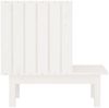vidaXL Katzenhaus Weiß 60x36x60 cm Massivholz Kiefer 822453 Bild 5