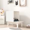 vidaXL Katzenhaus Weiß 60x36x60 cm Massivholz Kiefer 822453 Bild 2