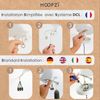 HOOPZI - Pendelleuchte - Hang 1 Flammig - 2,5m Textilkabel Seil - 1 X E27 Fassung - Vintage Retro natur Bild 4