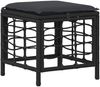 vidaXL Garten Essgruppe mit Kissen 3 pcs Schwarz und Grau 42026760 Bild 5