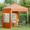 vidaXL Pop-up Partyzelt 195 x 195 x 245 cm Orange Oxford-Stoff 42019734 Bild 3