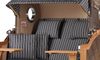 Strandkorb Komplettset - bene living - Ammersee Grande XL Teak - PE grau - Modell 500 - inkl. Liftersystem Bild 4